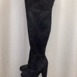 black knee high boots